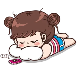 😞 emoji Boobib Sunday (English Ver.) @bistic Telegram sticker 11 of 40