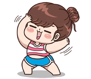 💃 emoji Boobib Sunday (English Ver.) @bistic Telegram sticker 13 of 40