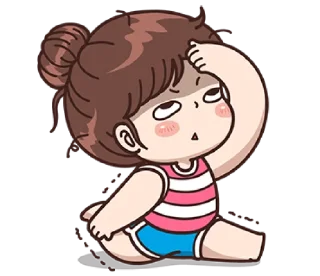😓 emoji Boobib Sunday (English Ver.) @bistic Telegram sticker 20 of 40