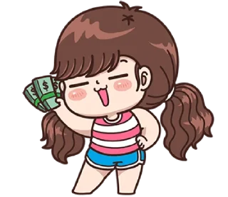 💸 emoji Boobib Sunday (English Ver.) @bistic Telegram sticker 17 of 40