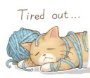 😔 emoji Cat's LifeStyle (English Ver.) Telegram sticker 10 of 41