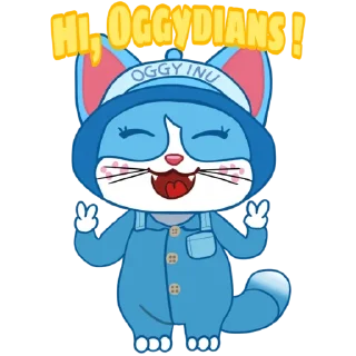 ✌ emoji OGGY INU ($OGGY) | @Astrotomshop Telegram sticker 2 of 32