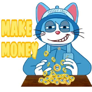🤑 emoji OGGY INU ($OGGY) | @Astrotomshop Telegram sticker 17 of 32