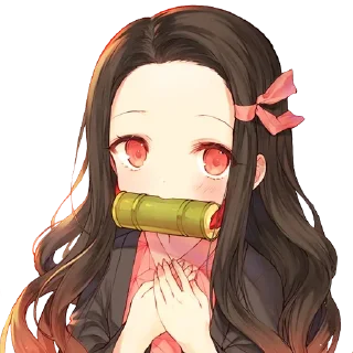 Sticker from Nezuko chan @animestickerchannel