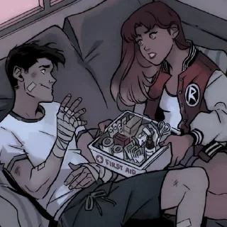 Sticker from Teen Titans comic @Hanim1O