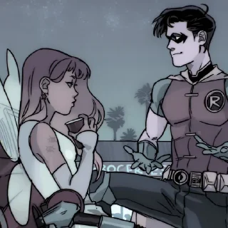 Sticker from Teen Titans comic @Hanim1O