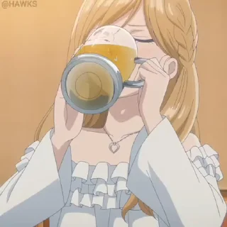 🍺 emoji 『 @stickers_gifs_store 』 ғᴏᴏᴅʏ ᴀɴɪᴍᴇ🍜 Telegram sticker 16 of 50