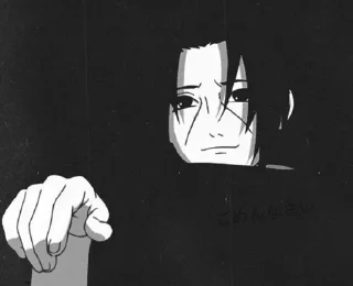 🖤 emoji Itachi Uchiha Telegram sticker 19 of 25