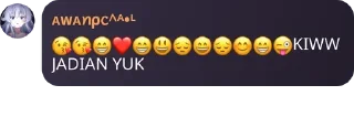 😘 emoji 𝚁𝚈𝚄𝚄's sticker pack (@YaeMiko_Roxbot) Telegram sticker 17 of 62