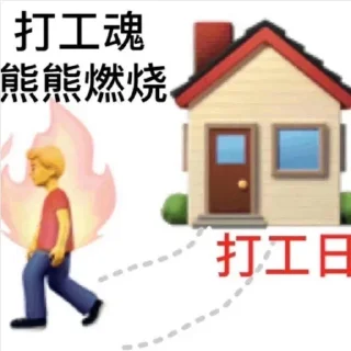 Sticker from 加油打工人