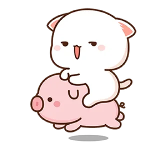 🐷 emoji Peach Cat 8 @PeachLovesGoma Telegram sticker 1 of 28
