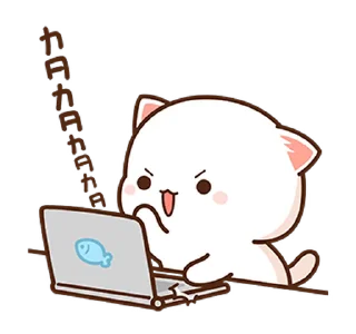 😤 emoji Peach Cat 8 @PeachLovesGoma Telegram sticker 19 of 28