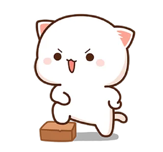 🤨 emoji Peach Cat 8 @PeachLovesGoma Telegram sticker 16 of 28