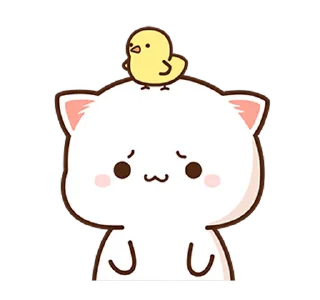 🐤 emoji Peach Cat 8 @PeachLovesGoma Telegram sticker 2 of 28