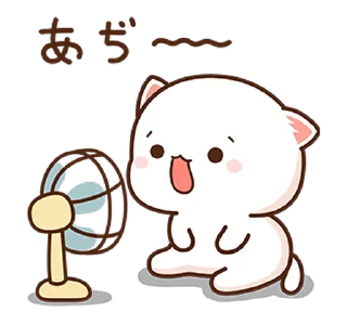 🥵 emoji Peach Cat 8 @PeachLovesGoma Telegram sticker 8 of 28