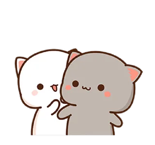 😍 emoji Peach Cat 7 @PeachLovesGoma Telegram sticker 24 of 28