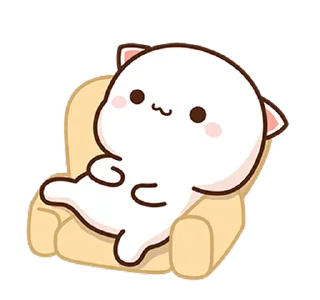 🥱 emoji Peach Cat 7 @PeachLovesGoma Telegram sticker 11 of 28