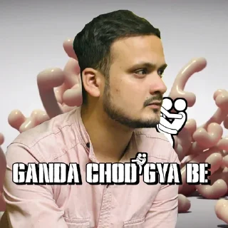Sticker from Ganda Chud Gye be