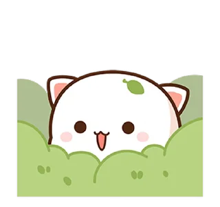 🫣 emoji Peach Cat 7 @PeachLovesGoma Telegram sticker 13 of 28