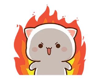 ⭐ emoji Peach Cat 10 @PeachLovesGoma Telegram sticker 7 of 24
