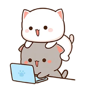 Sticker from Peach Cat @PeachLovesGoma
