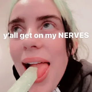 🎸 emoji billie eilish Telegram sticker 20 of 70