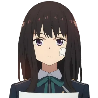 Sticker from Lycoris Recoil. @Anime_Sticker_noob