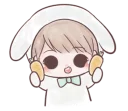 🍊 emoji Marshmallow Bunny @tikelku Telegram sticker 6 of 37