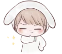 😌 emoji Marshmallow Bunny @tikelku Telegram sticker 21 of 37