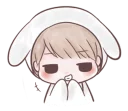 😬 emoji Marshmallow Bunny @tikelku Telegram sticker 5 of 37