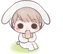 🍊 emoji Marshmallow Bunny @tikelku Telegram sticker 18 of 37
