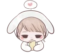 📱 emoji Marshmallow Bunny @tikelku Telegram sticker 19 of 37
