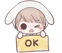 👌 emoji Marshmallow Bunny @tikelku Telegram sticker 15 of 37