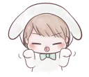 😝 emoji Marshmallow Bunny @tikelku Telegram sticker 20 of 37