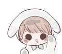😚 emoji Marshmallow Bunny @tikelku Telegram sticker 17 of 37