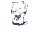 Sticker from ⋆｡˚ ⋆ Ꮶᴀᴢᴜya࿐×͜×'s ani-pack (@Kurisu_Makise_robot) 1