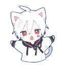 Sticker from ⋆｡˚ ⋆ Ꮶᴀᴢᴜya࿐×͜×'s ani-pack (@Kurisu_Makise_robot) 1