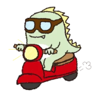 Sticker from Dinosaurus rawrr @persekontoll pack by @QuotLyBot
