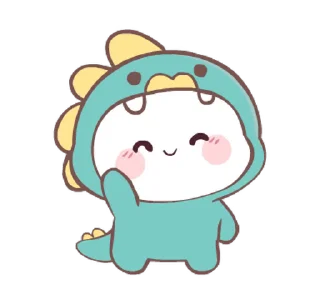 😊 emoji Chubby Dino! @deazzle Telegram sticker 3 of 24