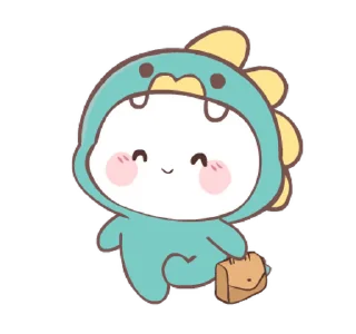 👜 emoji Chubby Dino! @deazzle Telegram sticker 13 of 24