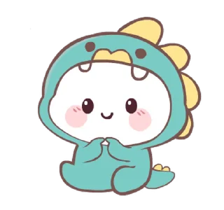 😊 emoji Chubby Dino! @deazzle Telegram sticker 10 of 24