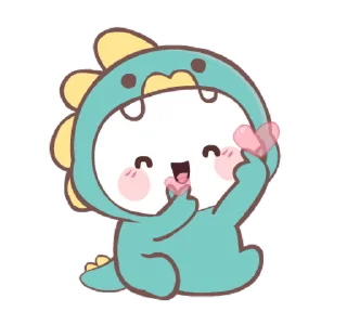 🫰 emoji Chubby Dino! @deazzle Telegram sticker 23 of 24