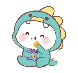 🥔 emoji Chubby Dino! @deazzle Telegram sticker 14 of 24