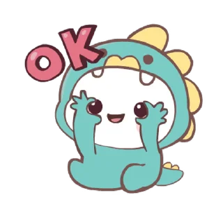 😀 emoji Chubby Dino! @deazzle Telegram sticker 21 of 24