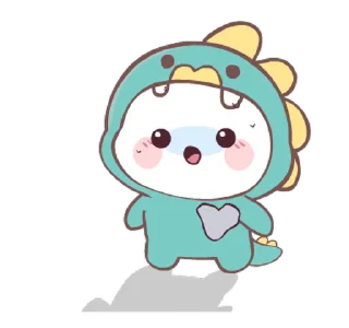 😯 emoji Chubby Dino! @deazzle Telegram sticker 5 of 24