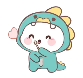 🫧 emoji Chubby Dino! @deazzle Telegram sticker 9 of 24