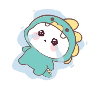 😭 emoji Chubby Dino! @deazzle Telegram sticker 2 of 24