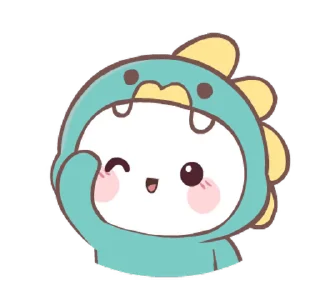 🫡 emoji Chubby Dino! @deazzle Telegram sticker 19 of 24