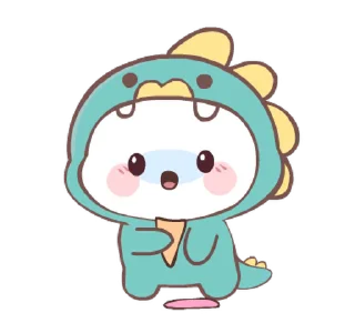 😮 emoji Chubby Dino! @deazzle Telegram sticker 7 of 24