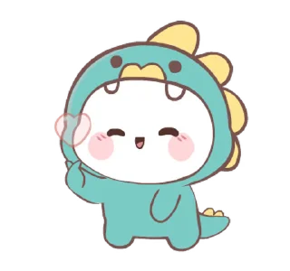 🥰 emoji Chubby Dino! @deazzle Telegram sticker 16 of 24